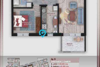 Apartament 2 camere | Proiect tip boutique | Stefan cel Mare - 2