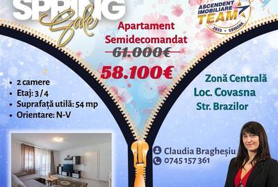 FILM! Apartament 2 camere, luminos, parcare, in centrul statiunii Covasna - 1