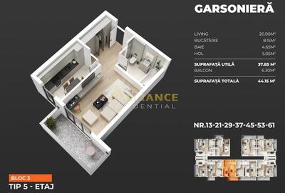 Garsonieră  Decomandată 45 mp – 1 Minut Metrou Berceni  Bloc Premium - 5