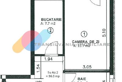 Apartament 36mp, finisat, parcare inclusa-Apahida - 5