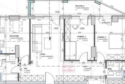 Ap. de 3 camere la dezvoltator - Central - București 41 - 3