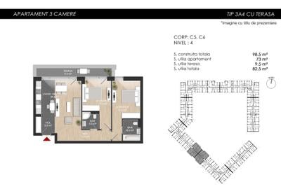 Apartament 3 camere Nou - Complex rezidential AtriaResort - Sectorul 1 - 13
