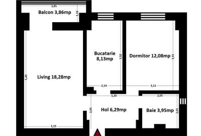 Victoria – B-dul Tomis 2 camere mobilat-utilat total - 17