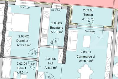 Apartament 2 camere 53 mp, Constructie Noua, Zona The Office - 2