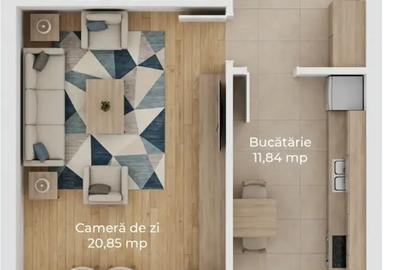 Garsonieră decomandată în Avantgarden