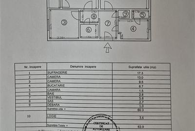 Apartament 3 camere Dristor - Ramnicu Sarat - Etaj 1 - 15