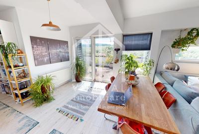 Penthouse cu 3 camere, 89mp utili si terasa 118mp, mobilat, Cisnadie - 5