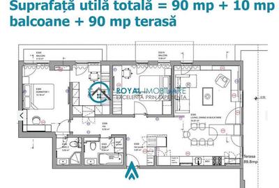 Royal Imobiliare - Vanzare penthouse 4 camere zona Albert - 32