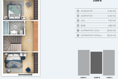 Complex de vile tip duplex si triplex  OTOPENI - PRETURI ATRACTIVE - 15