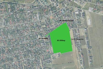 Afacere!Teren unic 8ha,zona servicii ,in noul PUG -zona strict rezidentiala - 2