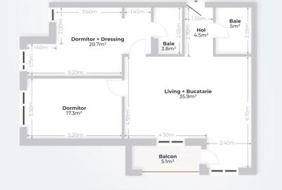 Apartament 3 camere | MTM Lake Pipera | Cesiune - 9
