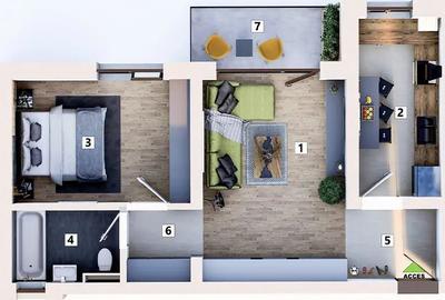 Apartament 2 camere cu loc de parcare inclus - 9