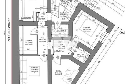 De închiriat: casa D+P+2E-  10 camere- Kogalniceanu - 1