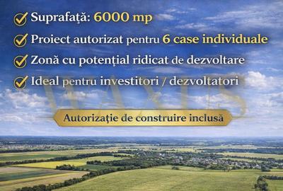 Proiect Autorizat - 6 Case individuale I Teren 6000MP - Jucu de Mijloc - 1