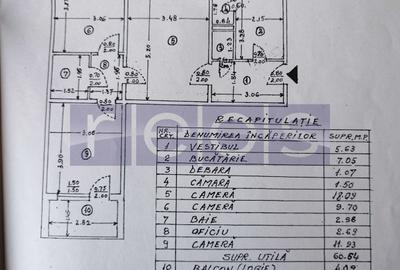 VÂNZARE 3 CAMERE | ZONA OZANA | ORIENTARE SPRE RĂSĂRIT - 1