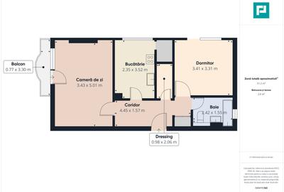 Apartament 2 camere, Alfa. - 11