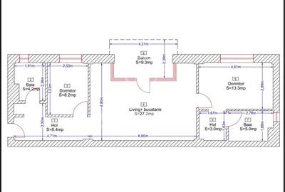 Apartament 3 camere LUX 70mp BLOC NOU Borhanci - 3