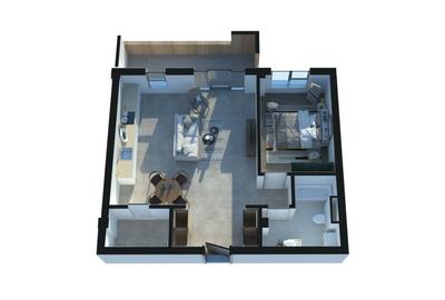 Apartament cu 2 camere în Torontalului