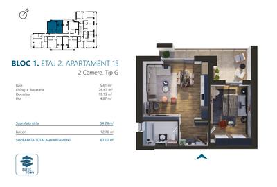 Elite Town Timisoara | 2 camere | TORONTALULUI - METRO 2 - 3