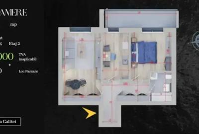 Apartament cu 2 camere decomandat în Theodor Pallady