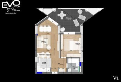 AP. 2 CAMERE | TERASĂ | 3 VARIANTE | SHOPPING CITY SIBIU | Evolution Apartments - 5