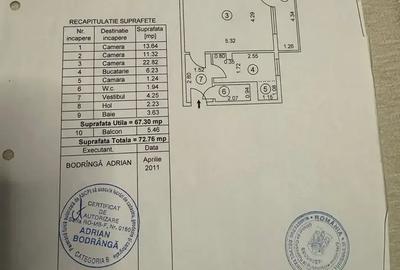 Apartament 3 camere Bulevardul 1 Mai - 13