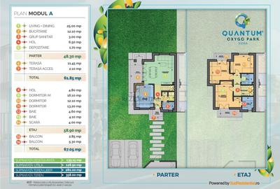 Vila ideala tip duplex cu 4 camere – OxyGo Park Vidra, - 20