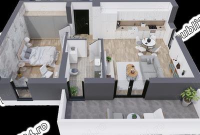 Apartament cu 2 camere decomandat în Torontalului