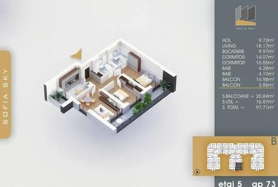3 Camere 2 bai   7 Minute Proiect Nou Pallady N.Teclu Metrou - 4