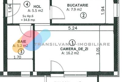 Apartament 35 mp, mobilat, utilat, parcare inclusa-Apahida - 5