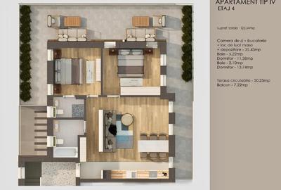 PENTHOUSE 3 camere — TERASĂ 50 mp Tractorul / Coresi - 2
