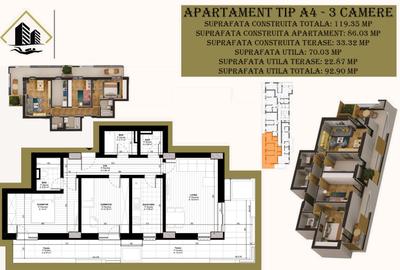 3 CAMERE DECOMANDATE- ZONA SCAFANDRI-FAR-CONFORT LUX-137.252,50 Euro + TVA