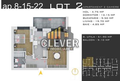 Apartament cu 2 camere decomandat în Theodor Pallady