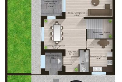 Complex Liziera de Lac, Comuna Frumusani, vila  partial mobilata si utilata - 23