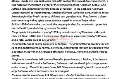 Vanzare Vila Calea Mosilor 136 Centru Istoric,  Bucuresti, Romania. - 20