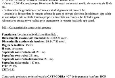 Teren intravil+proiect casa/com.Cornetu/IF la 3min de autostr. A0 - 5