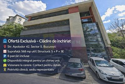 Clădire integrală | 568 mp | 8 parcări incluse | sediu companie - 1