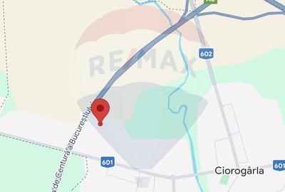 Teren 14.863mp, deschidere 42mp, acces 3 laturi - Ciorogarla, langa A0 - 11