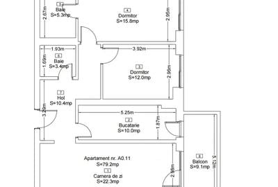 Apartament 3 Camere Metrou Nicolae Teclu la 3 minute - 20