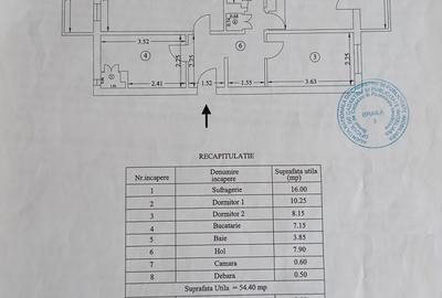 Apartament 3 camere, confort 1 decomandat, zona Vidin. - 6