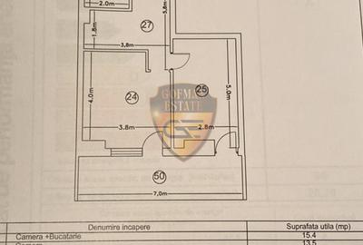 2 Cam, Mamaia , 59.8mp, balcon 13.2, etaj 1, centrala gaz, A/C, parcare - 7