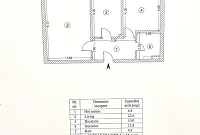 Apartament 2 Camere - Decomandat - 64 MP - Grand Kristal - Mobilat & Utilat - 12