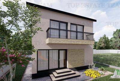 Vila  moderna, individuala cu 4 camere , 3 bai , Living , terasa acoperita, inca - 7