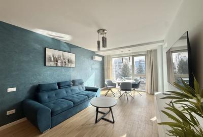 Apartament cu 2 camere semidecomandat, mobilat în Între Lacuri