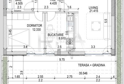 2 camere curte in Pipera langa Scoala Olga Gudynn - 5