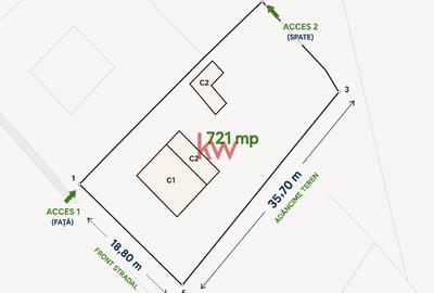 Teren intravilan 721 mp – Bucium Plan 2 | Acces dublu | Potențial dezvoltare - 1