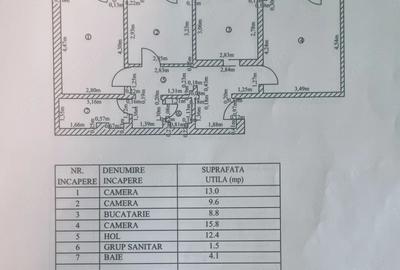 FALEZA- 3 CAMERE DECOMANDAT ,ETAJ 7, CENTRALA GAZ, MOBILAT SI UTILAT - 1
