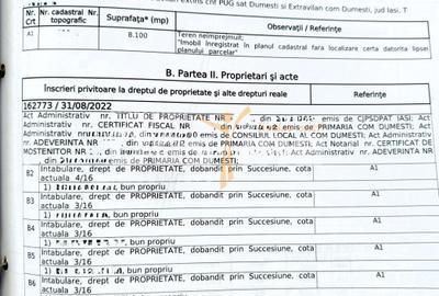 Comision 0% - Teren Primarie Dumesti, 8100 mp, front 13 ml, - 5