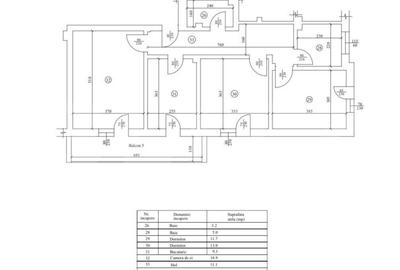 Apartament cu 3 camere decomandat în Exterior Sud