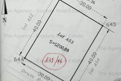 Teren Construcții intravilan de 1200 mp, în Corbeanca